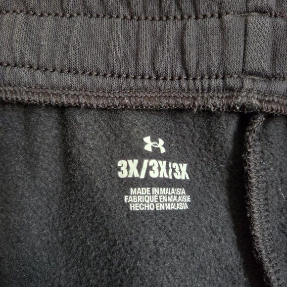Under Armour UA Rival Fleece Jogger Sweatpants Washed Black Size Womens 3X Plus - Picture 2 of 9